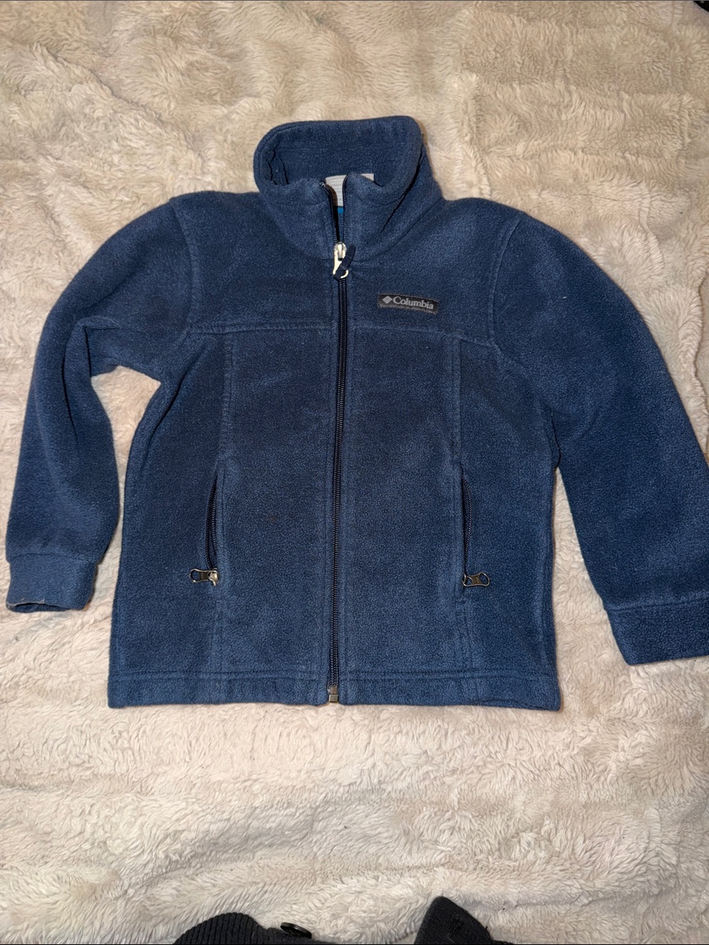 Columbia Kids Navy Zip-Up Fleece Jacket